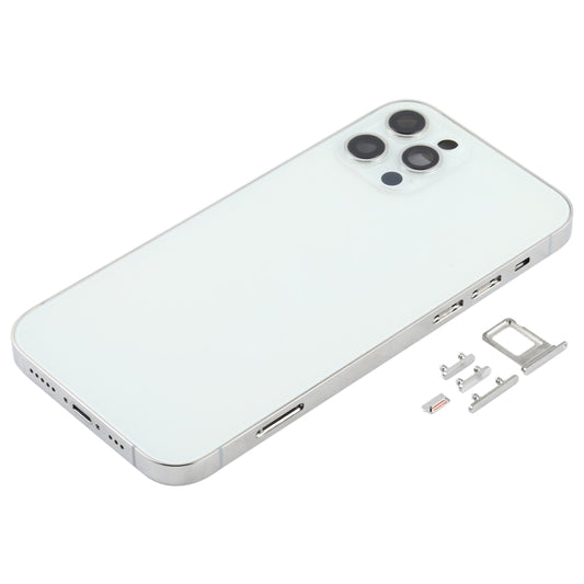 Back Housing Cover with SIM Card Tray & Side Keys & Camera Lens for iPhone 12 Pro(White) by buy2fix