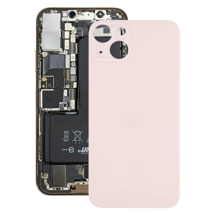 Glass Battery Back Cover for iPhone 13(Pink) - Back Cover by buy2fix | Online Shopping UK | buy2fix