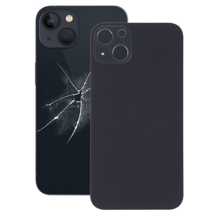 Easy Replacement Big Camera Hole Glass Back Battery Cover for iPhone 13(Black) - Back Cover by buy2fix | Online Shopping UK | buy2fix