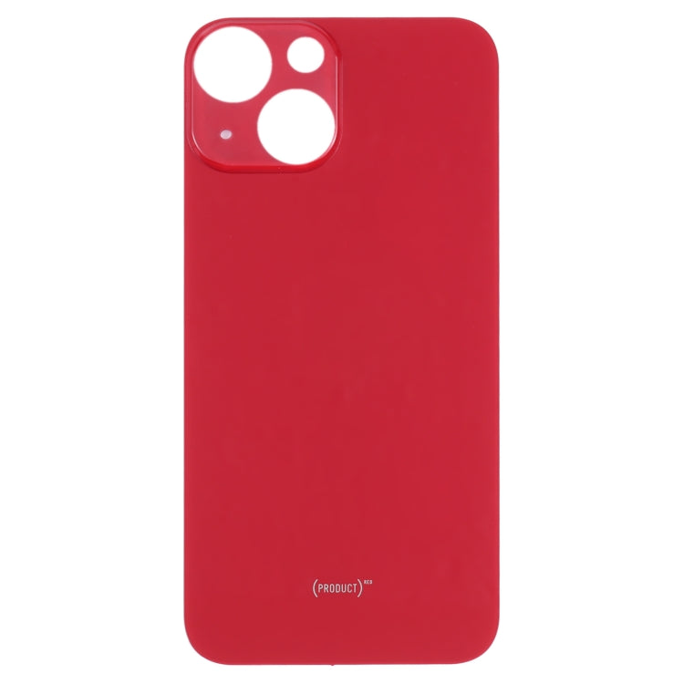 Easy Replacement Big Camera Hole Glass Back Battery Cover for iPhone 13 mini(Red) - Back Cover by buy2fix | Online Shopping UK | buy2fix