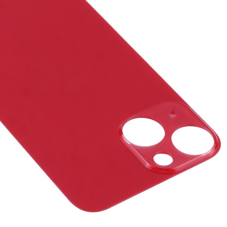 Easy Replacement Big Camera Hole Glass Back Battery Cover for iPhone 13 mini(Red) - Back Cover by buy2fix | Online Shopping UK | buy2fix
