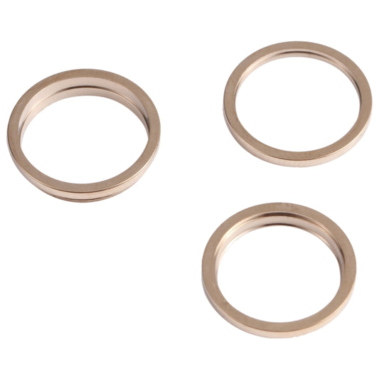 3 PCS Rear Camera Glass Lens Metal Outside Protector Hoop Ring for iPhone 13 Pro(Gold) by buy2fix