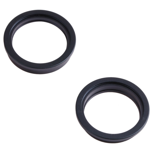 2 PCS Rear Camera Glass Lens Metal Outside Protector Hoop Ring for iPhone 13 mini(Black) by buy2fix