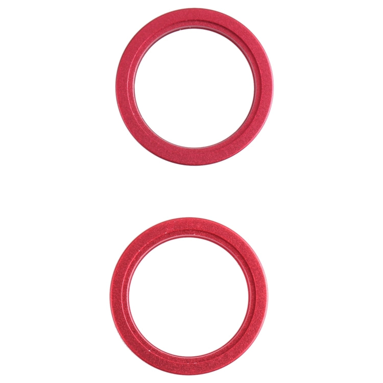 2 PCS Rear Camera Glass Lens Metal Outside Protector Hoop Ring for iPhone 13 mini(Red) - Camera Series by buy2fix | Online Shopping UK | buy2fix
