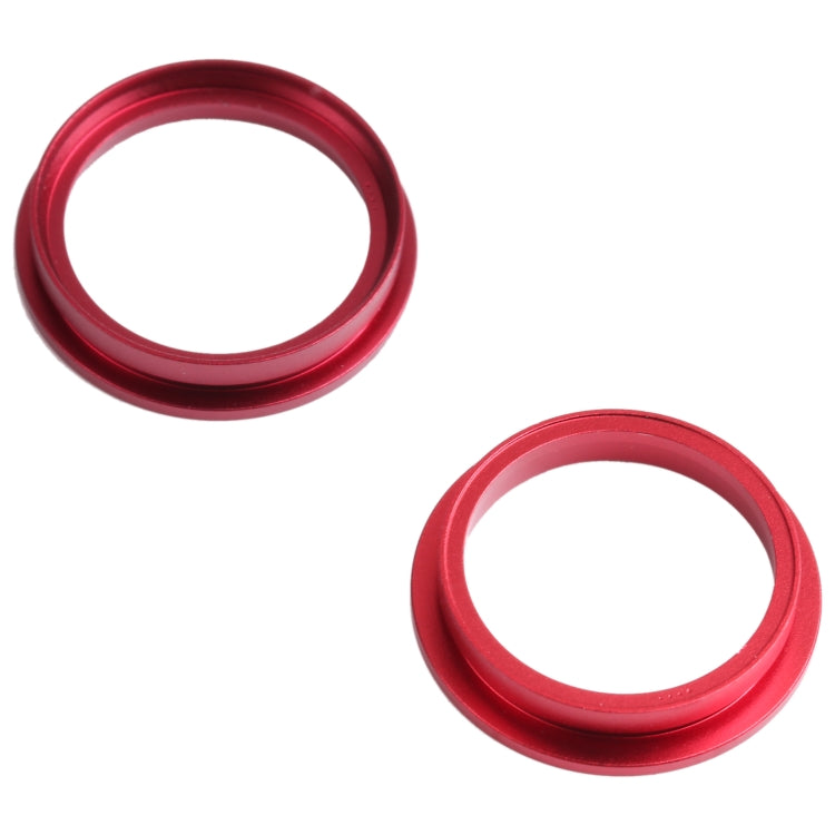 2 PCS Rear Camera Glass Lens Metal Outside Protector Hoop Ring for iPhone 13 mini(Red) - Camera Series by buy2fix | Online Shopping UK | buy2fix
