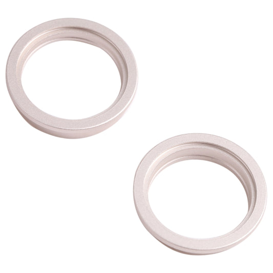 2 PCS Rear Camera Glass Lens Metal Outside Protector Hoop Ring for iPhone 13 mini(White) by buy2fix