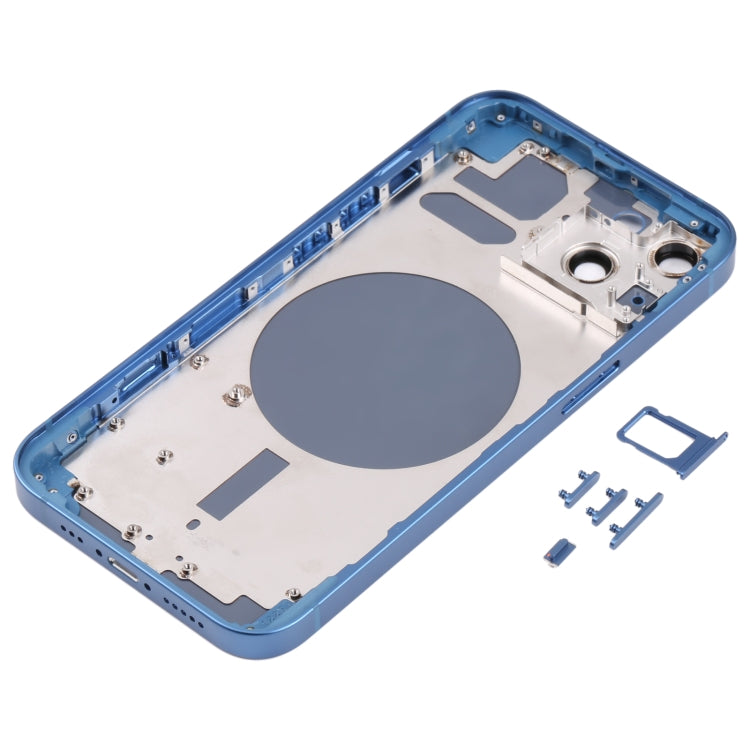 Back Housing Cover with SIM Card Tray & Side Keys & Camera Lens for iPhone 13(Blue) - Back Cover by buy2fix | Online Shopping UK | buy2fix