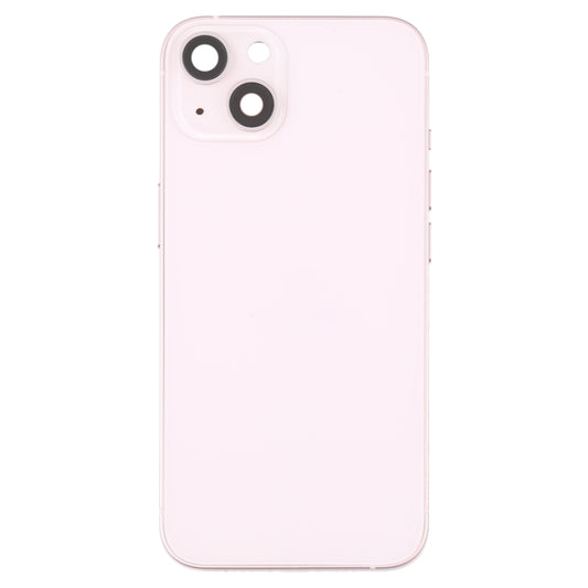 For iPhone 13 Battery Back Cover with Side Keys & Card Tray & Power + Volume Flex Cable & Wireless Charging Module(Pink) - Back Cover by buy2fix | Online Shopping UK | buy2fix