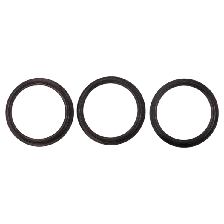 3 PCS Rear Camera Glass Lens Metal Protector Hoop Ring for iPhone 11 Pro & 11 Pro Max(Grey) - Camera Series by buy2fix | Online Shopping UK | buy2fix