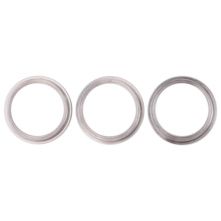 3 PCS Rear Camera Glass Lens Metal Protector Hoop Ring for iPhone 11 Pro & 11 Pro Max(Silver) - Camera Series by buy2fix | Online Shopping UK | buy2fix