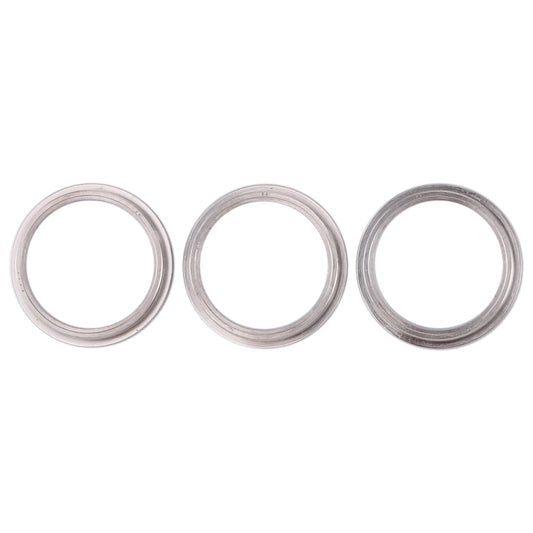 3 PCS Rear Camera Glass Lens Metal Protector Hoop Ring for iPhone 11 Pro & 11 Pro Max(Silver) - Camera Series by buy2fix | Online Shopping UK | buy2fix