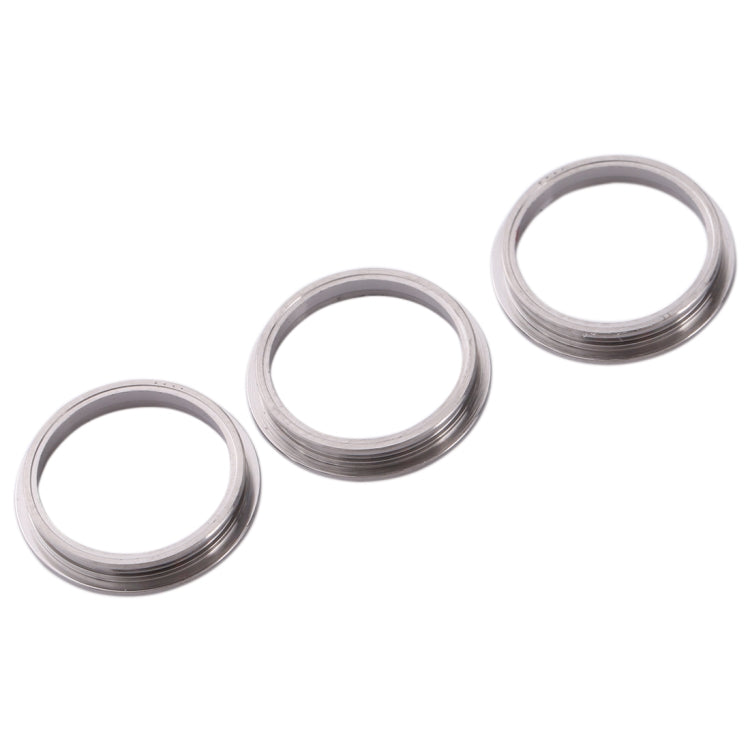 3 PCS Rear Camera Glass Lens Metal Protector Hoop Ring for iPhone 11 Pro & 11 Pro Max(Silver) - Camera Series by buy2fix | Online Shopping UK | buy2fix