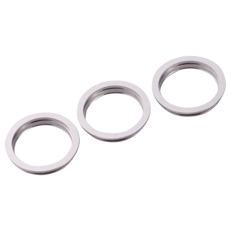 3 PCS Rear Camera Glass Lens Metal Protector Hoop Ring for iPhone 11 Pro & 11 Pro Max(Silver) - Camera Series by buy2fix | Online Shopping UK | buy2fix