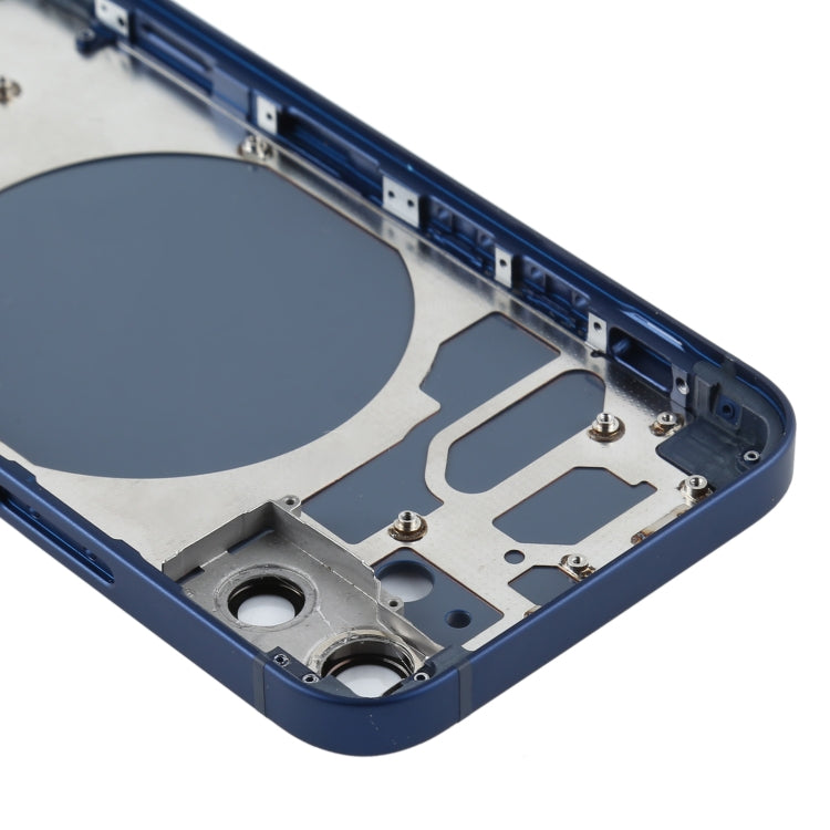 Back Housing Cover with SIM Card Tray & Side Keys & Camera Lens for iPhone 12 mini(Blue) - Back Cover by buy2fix | Online Shopping UK | buy2fix