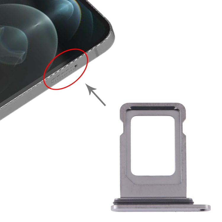 SIM Card Tray for iPhone 12 Pro Max(Graphite) - Side Key & Card Tray by buy2fix | Online Shopping UK | buy2fix
