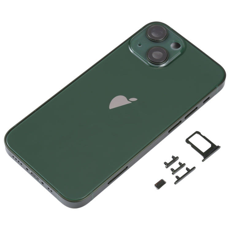 Back Housing Cover with SIM Card Tray & Side Keys & Camera Lens for iPhone 13 Mini(Green) - Repair & Spare Parts by buy2fix | Online Shopping UK | buy2fix