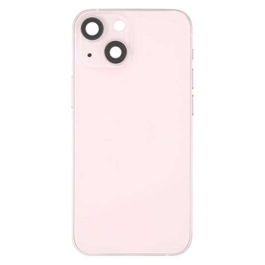 For iPhone 13 mini Battery Back Cover with Side Keys & Card Tray & Power + Volume Flex Cable & Wireless Charging Module(Pink) - Back Cover by buy2fix | Online Shopping UK | buy2fix