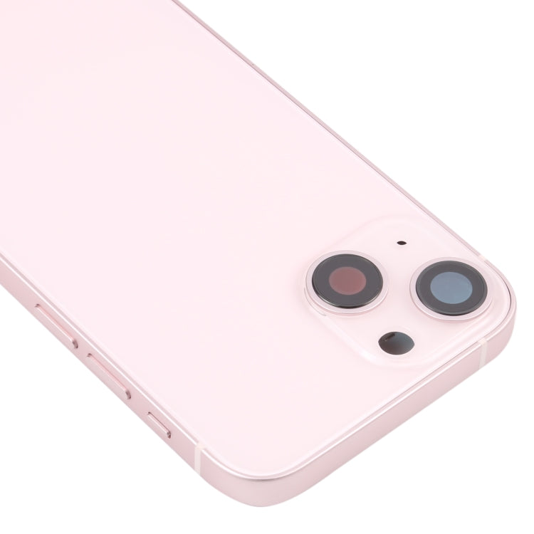 For iPhone 13 mini Battery Back Cover with Side Keys & Card Tray & Power + Volume Flex Cable & Wireless Charging Module(Pink) - Back Cover by buy2fix | Online Shopping UK | buy2fix