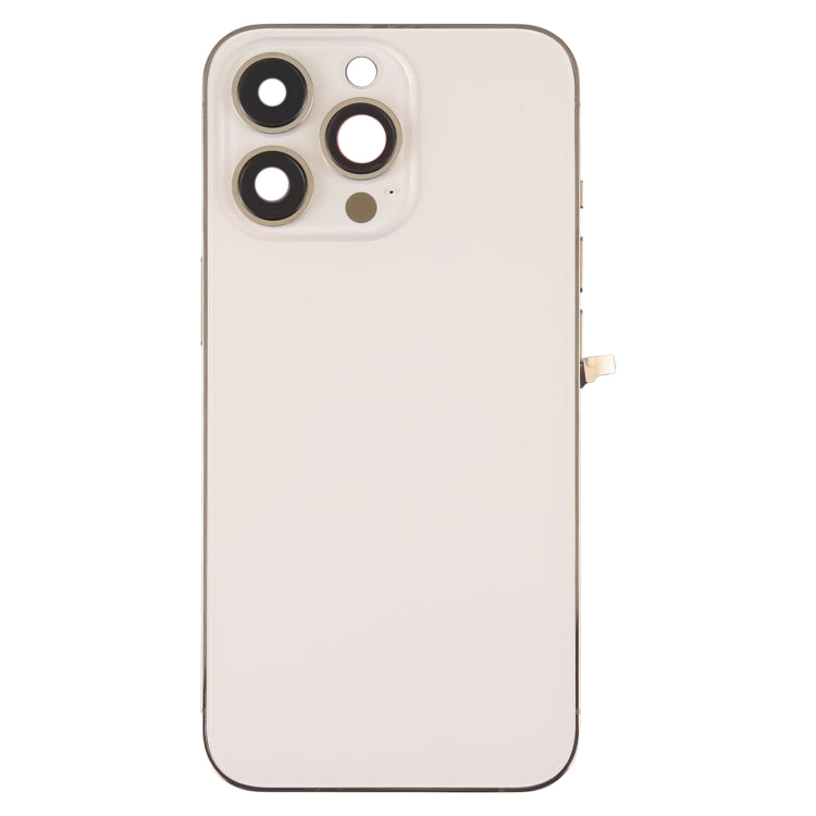 For iPhone 13 Pro Battery Back Cover with Side Keys & Card Tray & Power + Volume Flex Cable & Wireless Charging Module(Gold) - Back Cover by buy2fix | Online Shopping UK | buy2fix