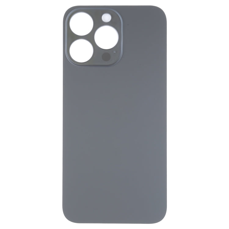 Easy Replacement Big Camera Hole Glass Back Battery Cover for iPhone 14 Pro(Black) - Back Cover by buy2fix | Online Shopping UK | buy2fix