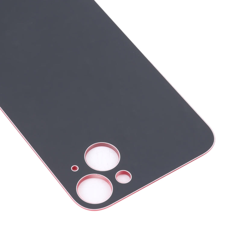 For iPhone 14 Plus Easy Replacement Big Camera Hole Glass Back Battery Cover(Red) - Back Cover by buy2fix | Online Shopping UK | buy2fix