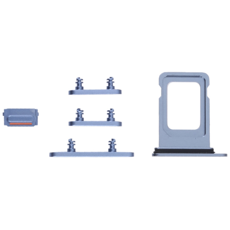 SIM Card Tray + SIM Card Tray + Side Keys for iPhone 14 (Blue) - Others by buy2fix | Online Shopping UK | buy2fix