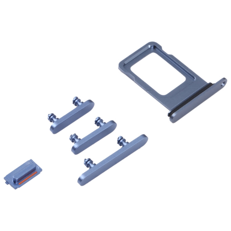 SIM Card Tray + SIM Card Tray + Side Keys for iPhone 14 (Blue) - Others by buy2fix | Online Shopping UK | buy2fix