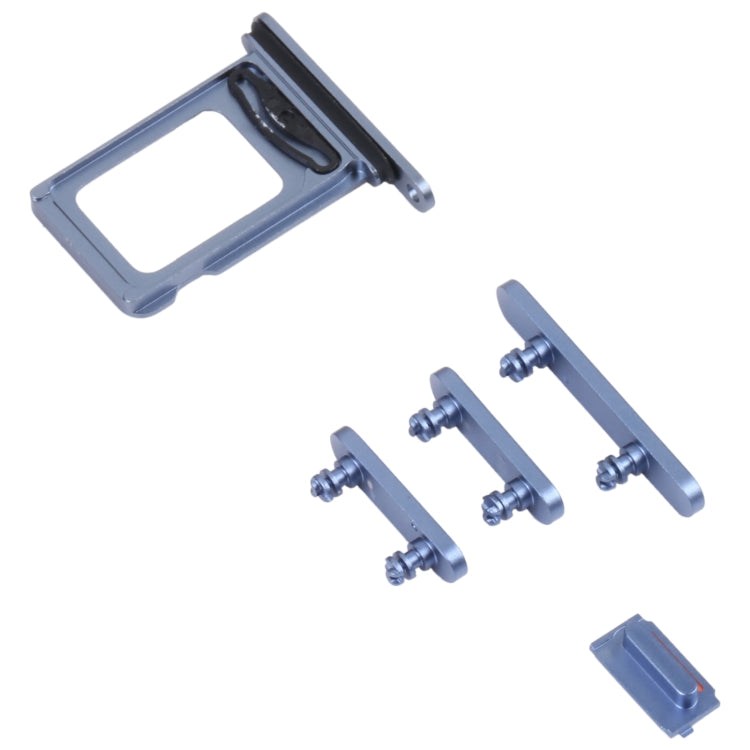 SIM Card Tray + SIM Card Tray + Side Keys for iPhone 14 (Blue) - Others by buy2fix | Online Shopping UK | buy2fix