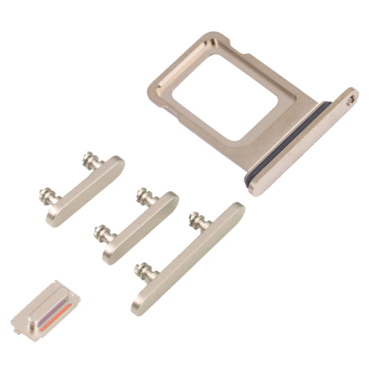 SIM Card Tray + SIM Card Tray + Side Keys for iPhone 14 Pro (Gold) by buy2fix