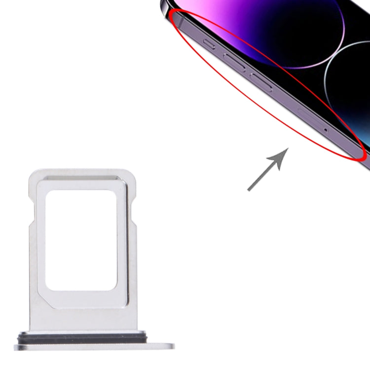 SIM Card Tray for iPhone 14 Pro Max (Silver) by buy2fix