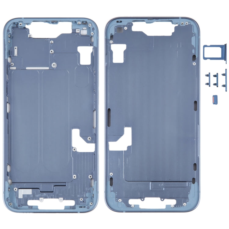 For iPhone 14 Middle Frame with Side Keys (Blue) - Others by buy2fix | Online Shopping UK | buy2fix