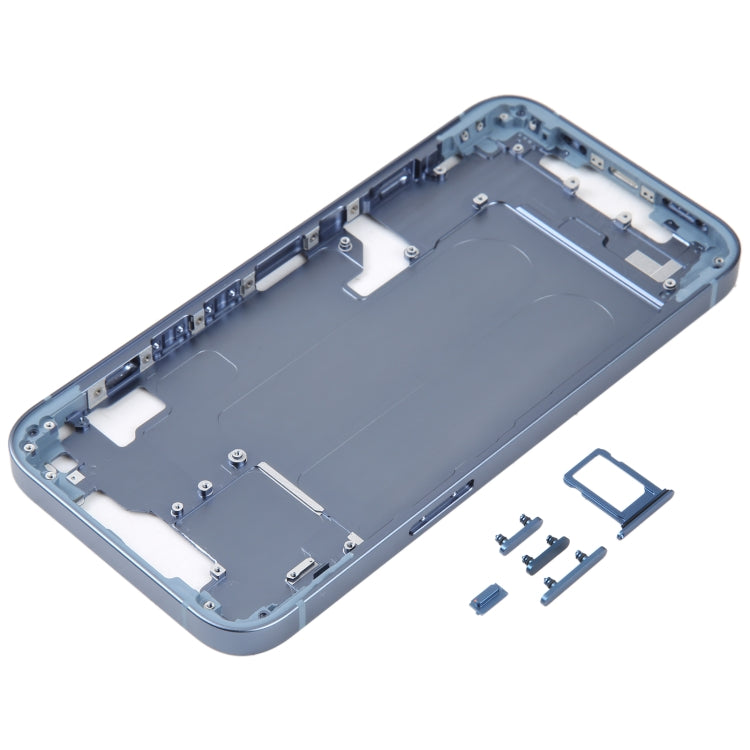 For iPhone 14 Middle Frame with Side Keys (Blue) - Others by buy2fix | Online Shopping UK | buy2fix