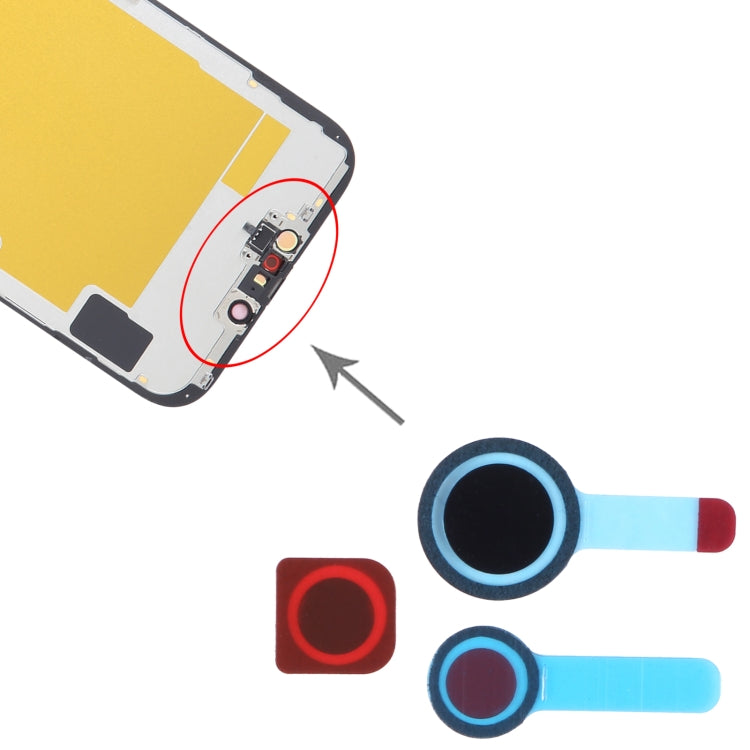 100/Set Front Camera LCD Shading Sealing Sticker for iPhone 14 / 14 Plus - by buy2fix | Online Shopping UK | buy2fix