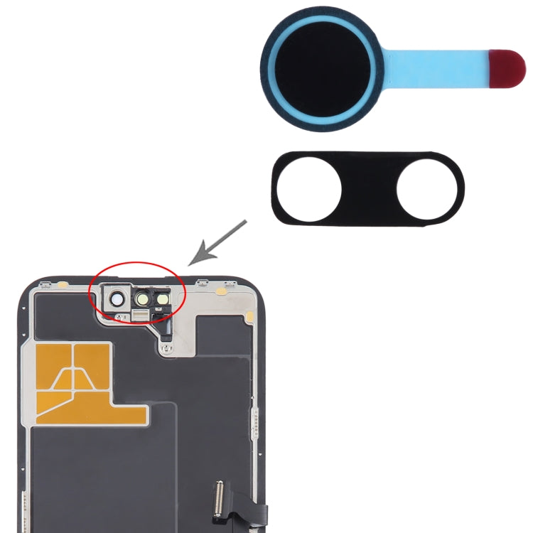 100/Set Front Camera LCD Shading Sealing Sticker for iPhone 14 Pro / 14 Pro Max - by buy2fix | Online Shopping UK | buy2fix