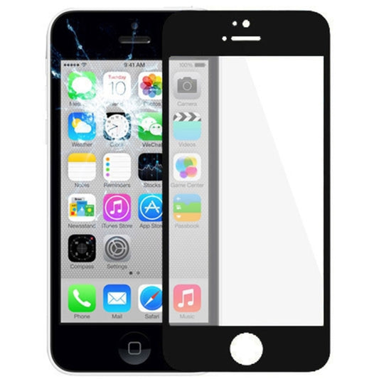 10 PCS for iPhone 5C Front Screen Outer Glass Lens(Black) - iPhone 5 Parts by buy2fix | Online Shopping UK | buy2fix