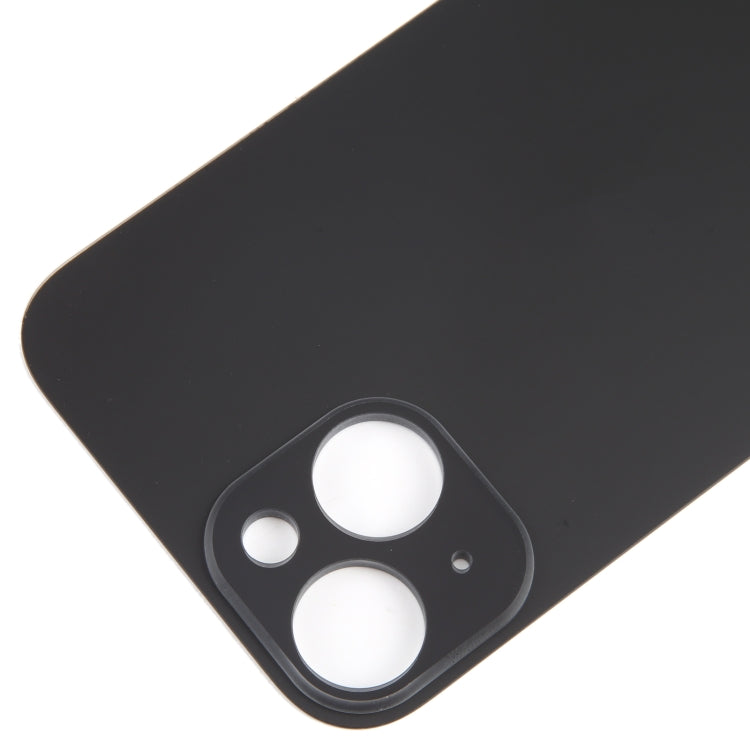 For iPhone 15 Glass Battery Back Cover(Black) - by buy2fix | Online Shopping UK | buy2fix