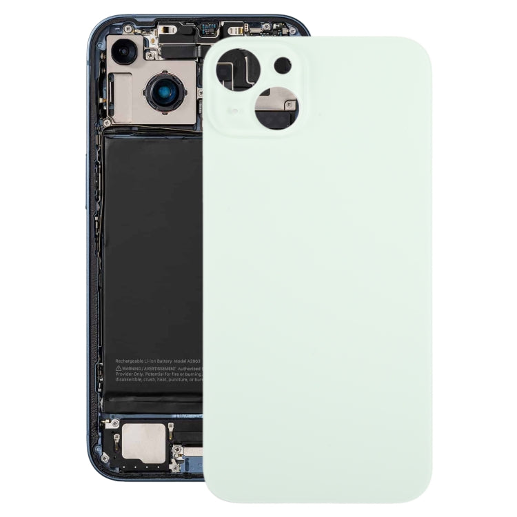 For iPhone 15 Plus Glass Battery Back Cover(Green) - by buy2fix | Online Shopping UK | buy2fix