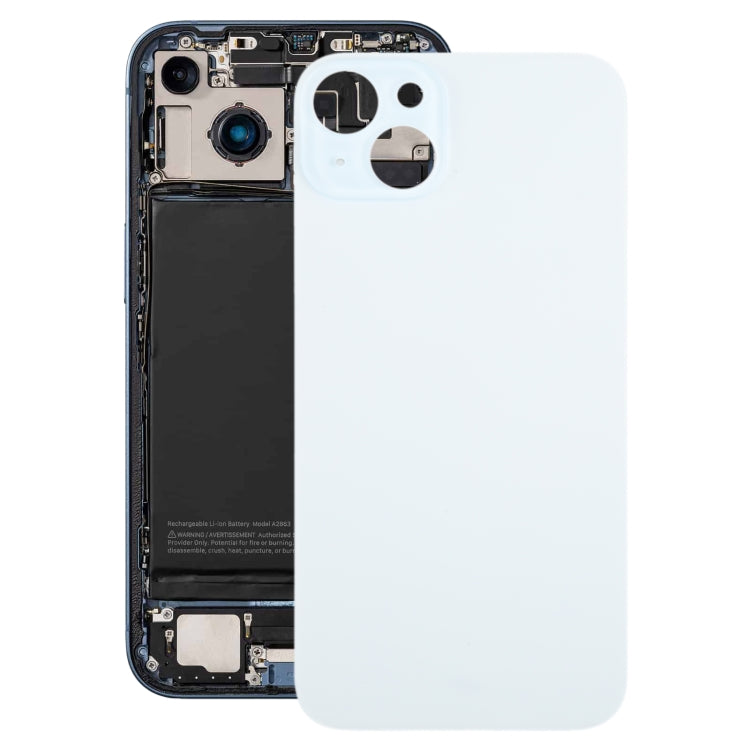 For iPhone 15 Plus Glass Battery Back Cover(Blue) - Back Cover by buy2fix | Online Shopping UK | buy2fix