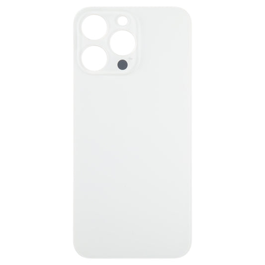 For iPhone 15 Pro Glass Battery Back Cover(White) by buy2fix