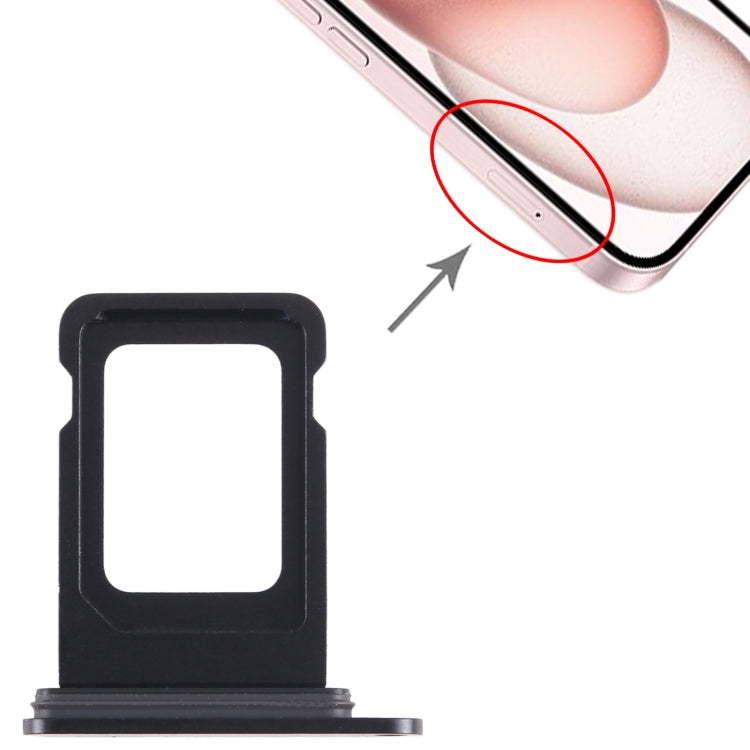 For iPhone 15 Plus SIM Card Tray (Black) - by buy2fix | Online Shopping UK | buy2fix