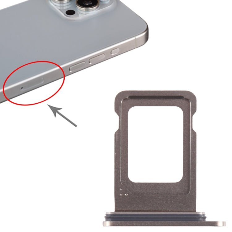 For iPhone 15 Pro SIM Card Tray (Titanium Color) - Others by buy2fix | Online Shopping UK | buy2fix