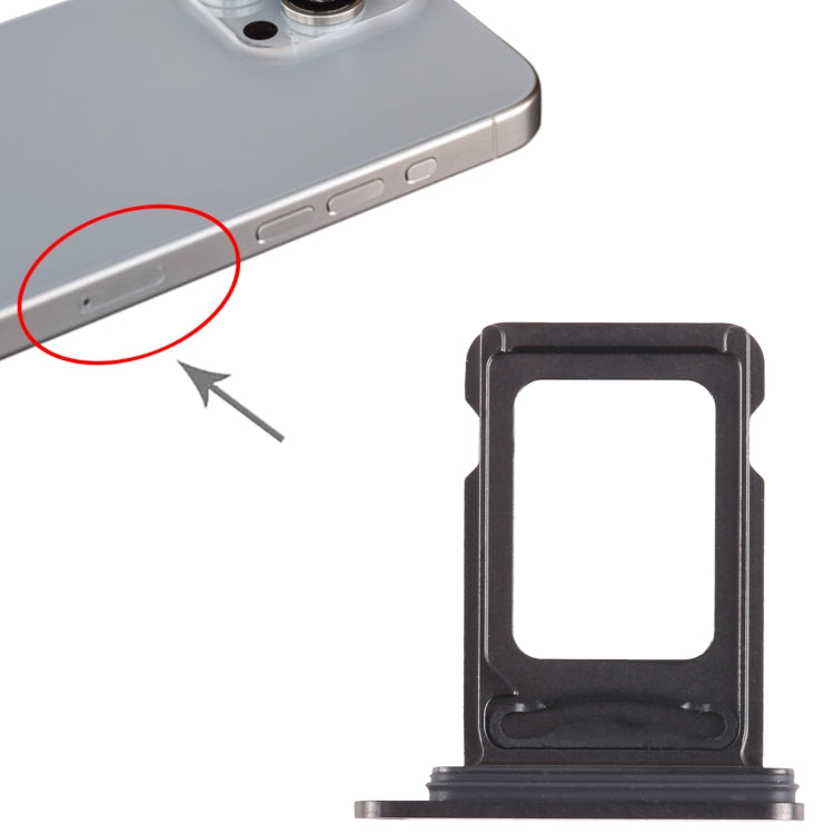 For iPhone 15 Pro SIM + SIM Card Tray (Black) - Others by buy2fix | Online Shopping UK | buy2fix