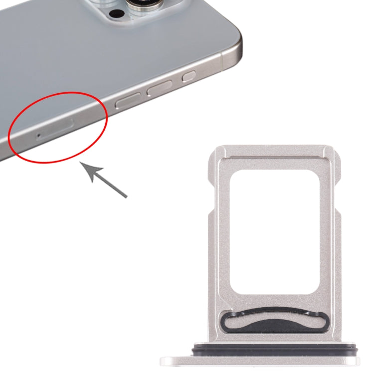 For iPhone 15 Pro SIM + SIM Card Tray (White) by buy2fix