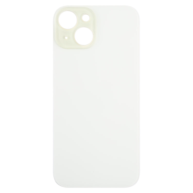 For iPhone 15 Easy Replacement Big Camera Hole Glass Back Battery Cover(Yellow) - by buy2fix | Online Shopping UK | buy2fix