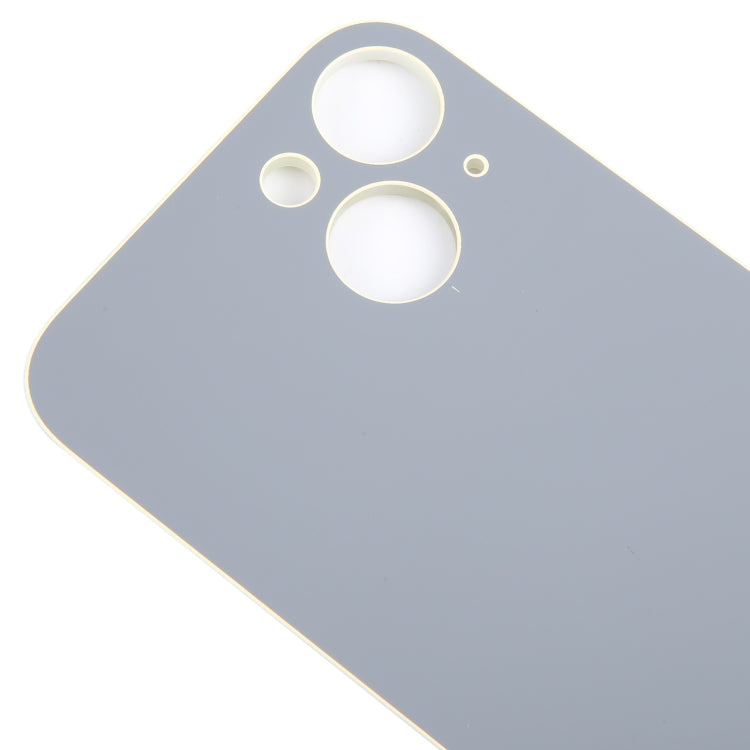 For iPhone 15 Easy Replacement Big Camera Hole Glass Back Battery Cover(Yellow) - by buy2fix | Online Shopping UK | buy2fix