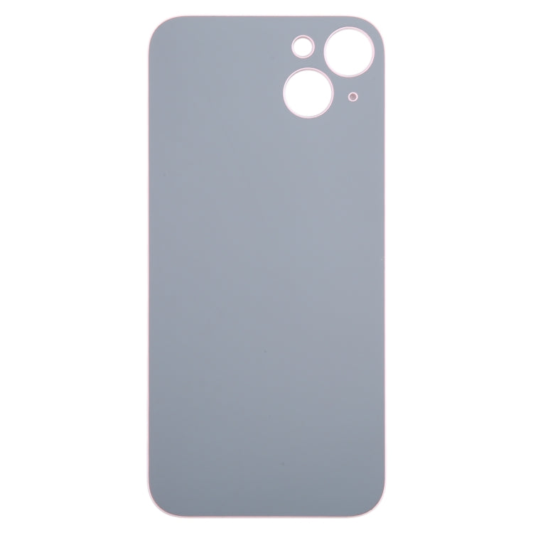 For iPhone 15 Plus Easy Replacement Big Camera Hole Glass Back Battery Cover(Pink) - Back Cover by buy2fix | Online Shopping UK | buy2fix