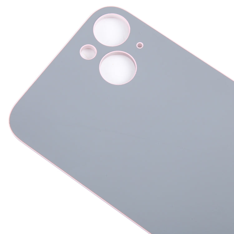 For iPhone 15 Plus Easy Replacement Big Camera Hole Glass Back Battery Cover(Pink) - Back Cover by buy2fix | Online Shopping UK | buy2fix