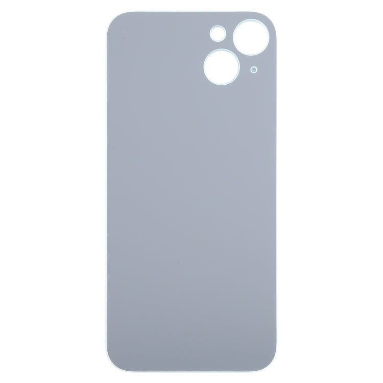 For iPhone 15 Plus Easy Replacement Big Camera Hole Glass Back Battery Cover(Blue) - by buy2fix | Online Shopping UK | buy2fix