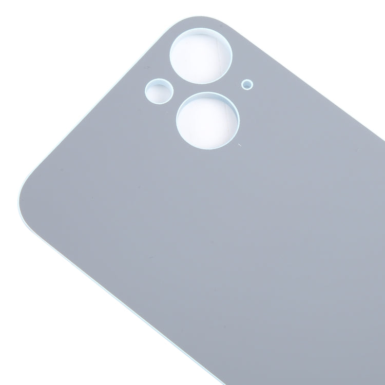 For iPhone 15 Plus Easy Replacement Big Camera Hole Glass Back Battery Cover(Blue) - by buy2fix | Online Shopping UK | buy2fix