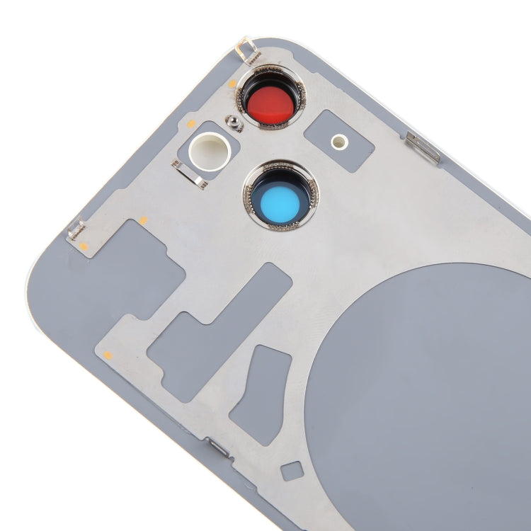 For iPhone 15 Plus Glass Battery Back Cover with Camera Lens Cover(Yellow) - Back Cover by buy2fix | Online Shopping UK | buy2fix